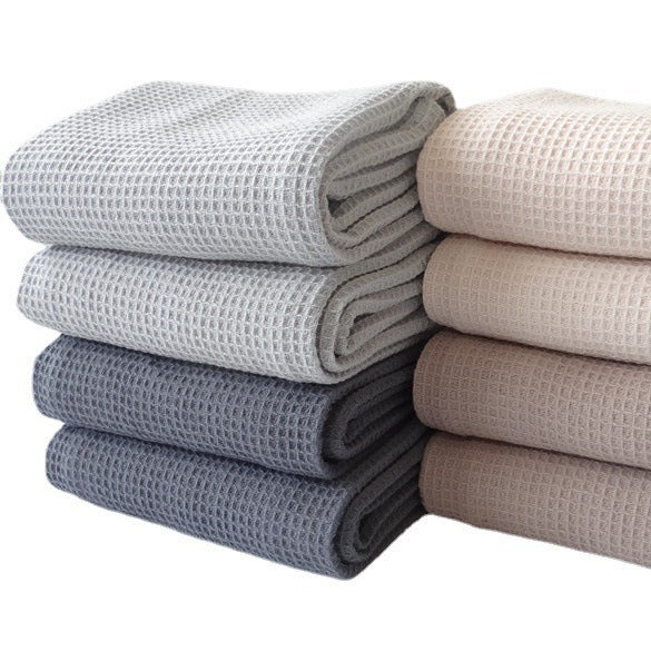 Cotton waffle weave kitchen tea towel set, product view 6