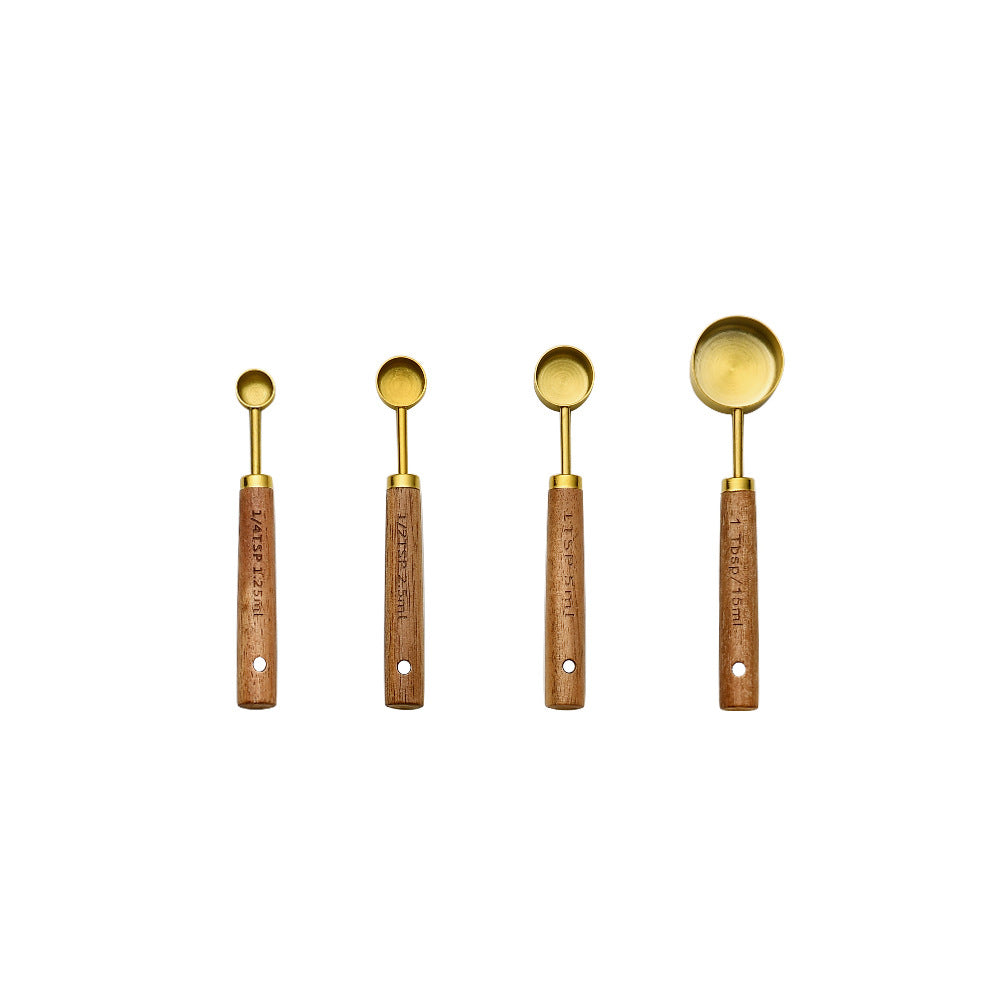 Stainless steel measuring cups and spoons set, product view 3